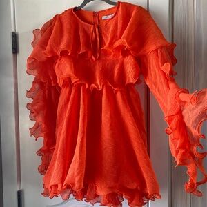 Orange Organza Dress
